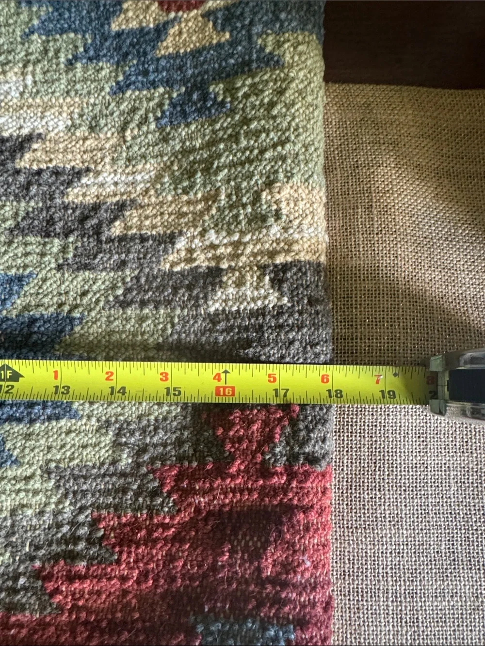 Pottery Barn Vintage Kilim Square 18” Textured Pillow Cover Southwestern Boho